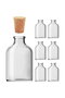 Hermia Juego de 6 Botellas de Vidrio de 50 ml Transparentes
